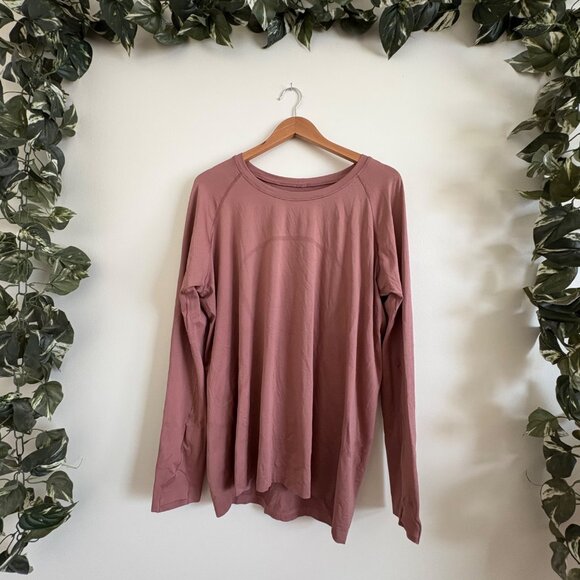 Lululemon Athletic Swiftly Tech Long Sleeve Shirt 2.0 Spiced Chai Women’s Sz 18 - Picture 1 of 8